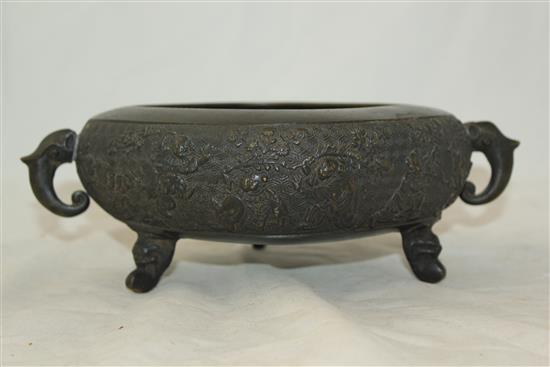 Japanese bronze koro, 19th century(-)